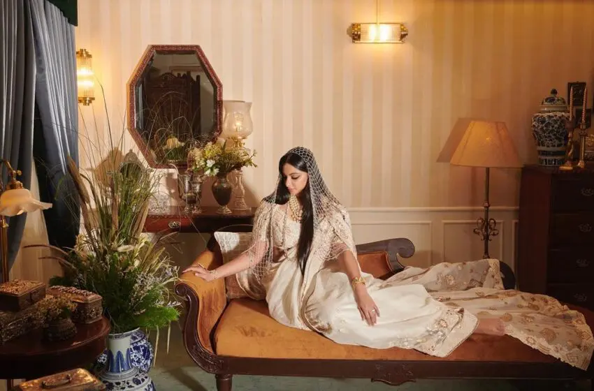  Where to buy headpieces similar to Rhea Kapoor’s gorgeous pearl bridal veil!