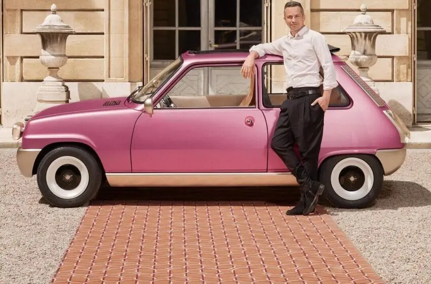  Pierre Gonalons’ powerful retro pink Renault 5 Diamant
