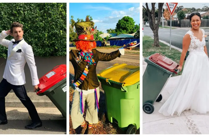  Mindblowing! People are dressing up in tuxedos and gowns to throw out their trash
