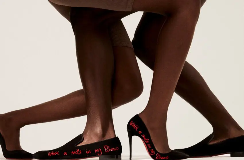  Christian Louboutin supports the fight against racism with his new collection “Walk a Mile in My Shoes”