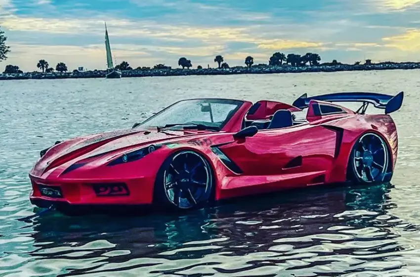  This JetCar is a cross between a Jet Ski and a sports car 