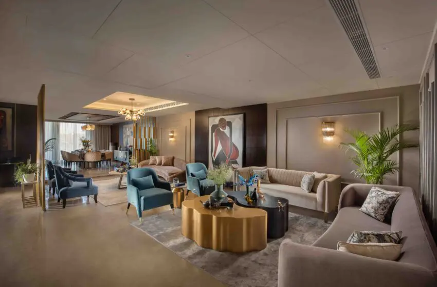  This 2800 sq. ft Gurgaon apartment is a true blend of tradition and modern luxury