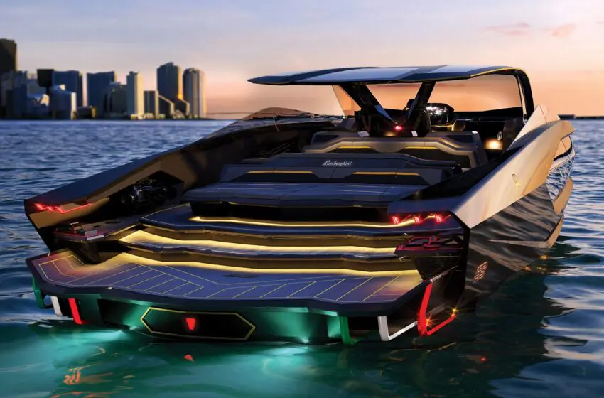  The world’s first-ever yacht inspired by Lamborghini exudes luxury