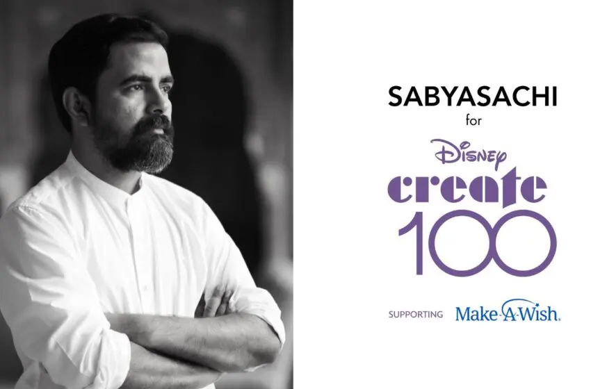  Sabyasachi to represent India in Disney’s Create 100 campaign