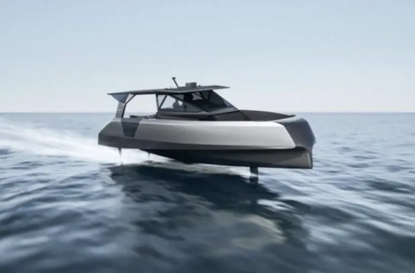  BMW and Tyde Unveil 49-foot Electric Foiling Yacht, ‘Open’