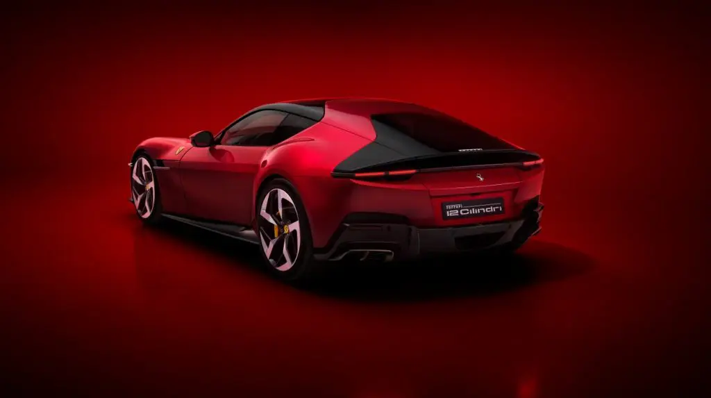back Ferrari 12 Cilindri supercar