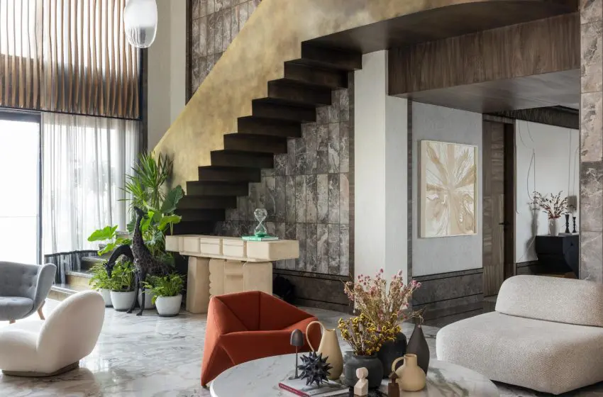  Inside this sculptural Kolkata home, art, water & space flow as one