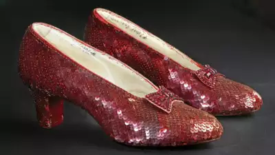  Judy Garland’s ruby slippers from The Wizard of Oz auctioned for $28 million