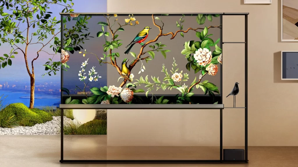 world's fully transparent TV