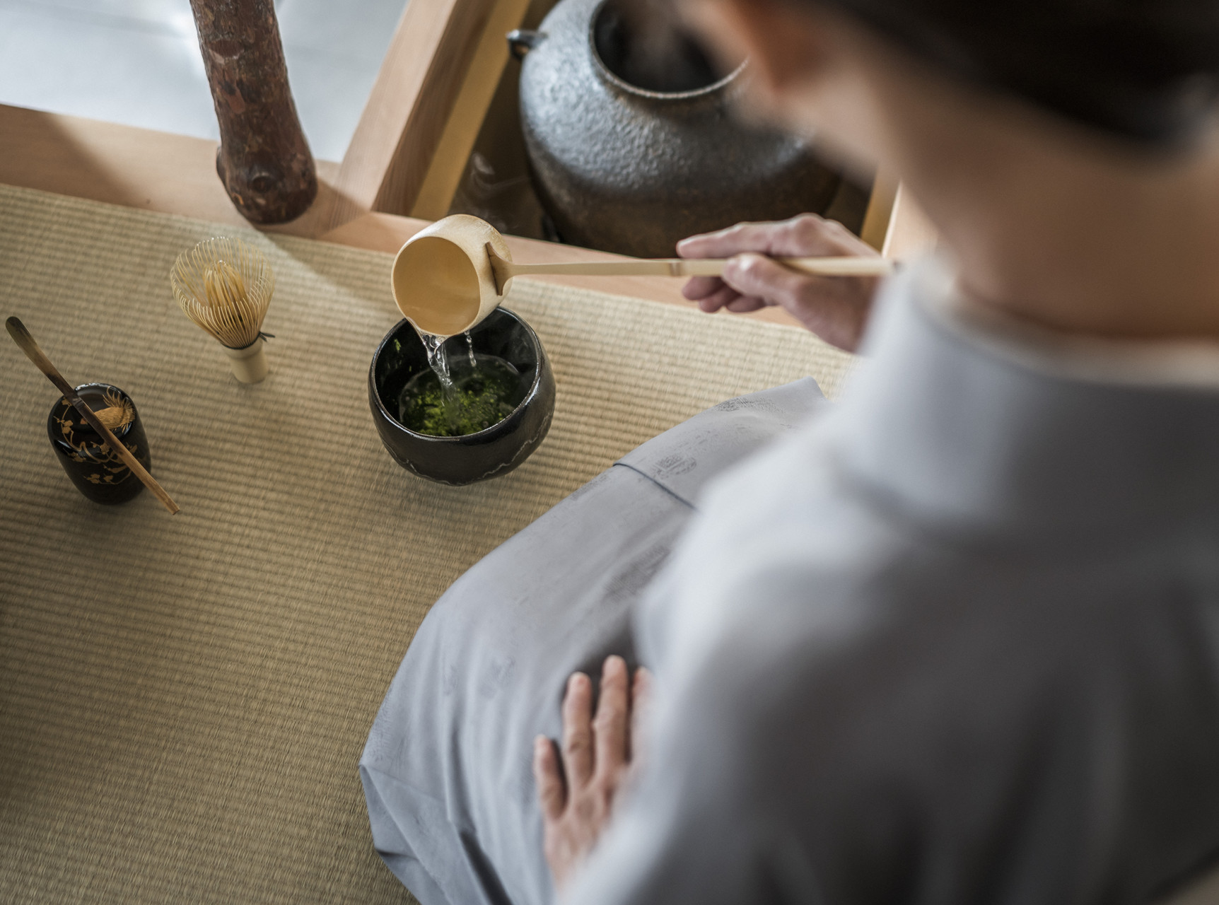 Traditional tea ceremony at Four Seasons Hotel Kyoto