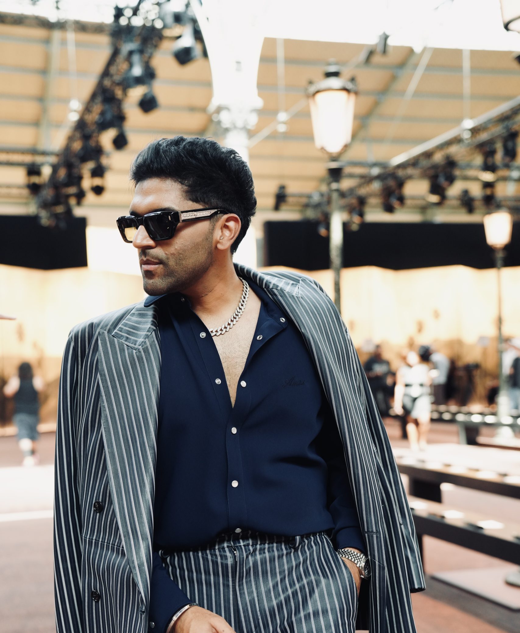 Front row with Guru Randhawa at Paris Men's Fashion Week - Luxebook India